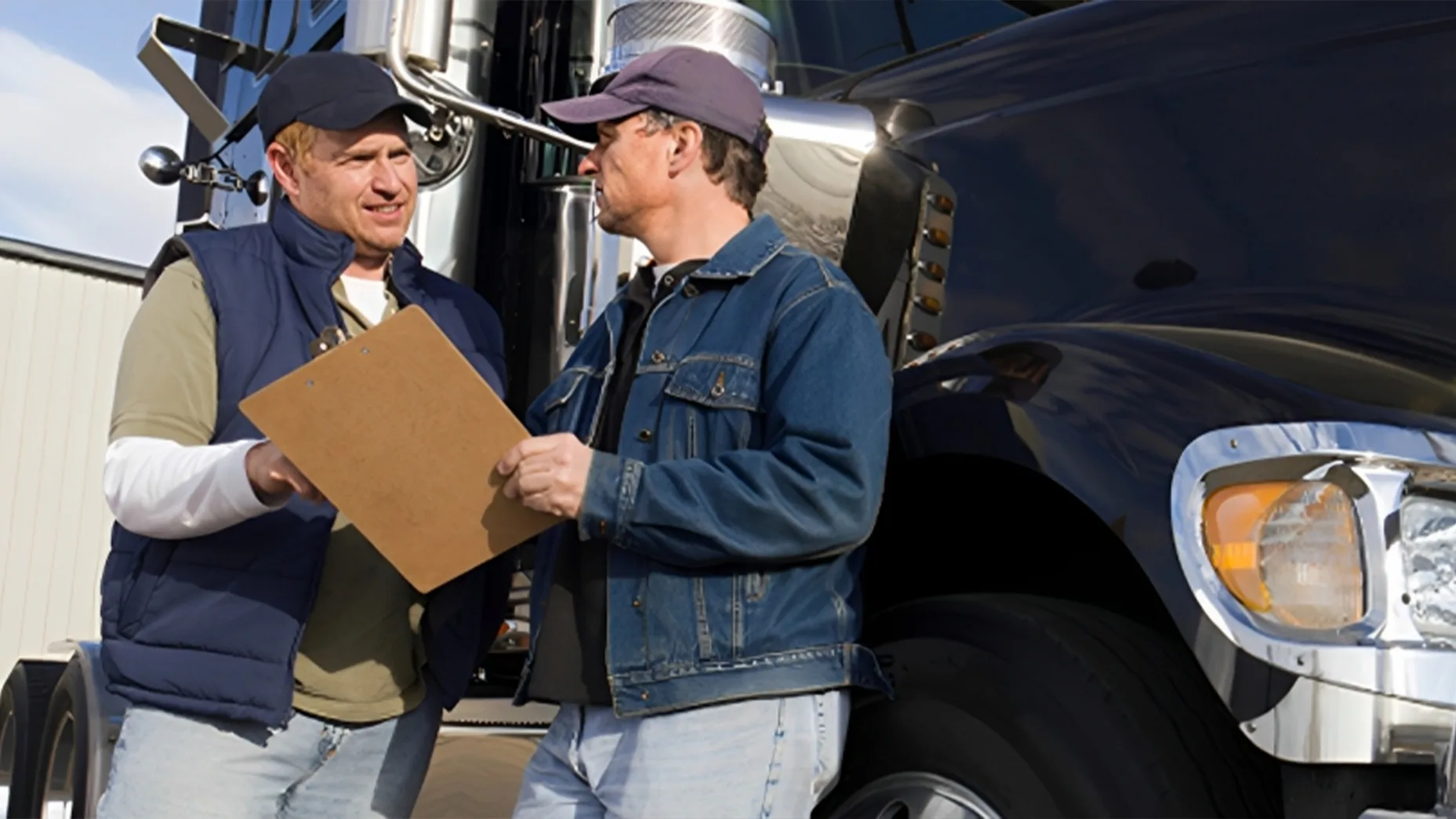 Commercial trucking insurance guide illustration